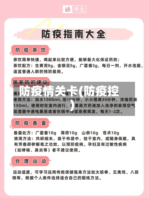 防疫情关卡(防疫控)-第2张图片