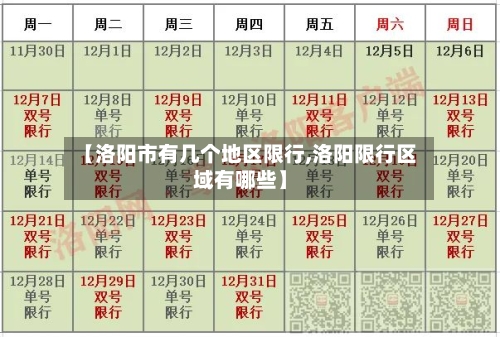 【洛阳市有几个地区限行,洛阳限行区域有哪些】-第3张图片