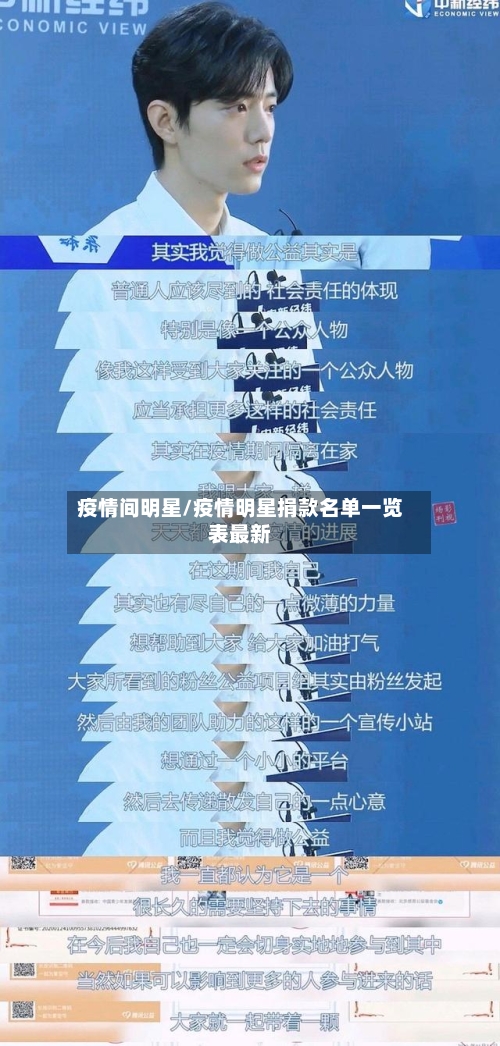 疫情间明星/疫情明星捐款名单一览表最新-第3张图片