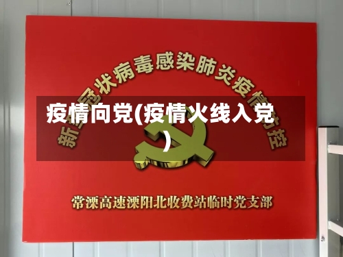 疫情向党(疫情火线入党)