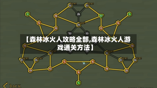 【森林冰火人攻略全部,森林冰火人游戏通关方法】