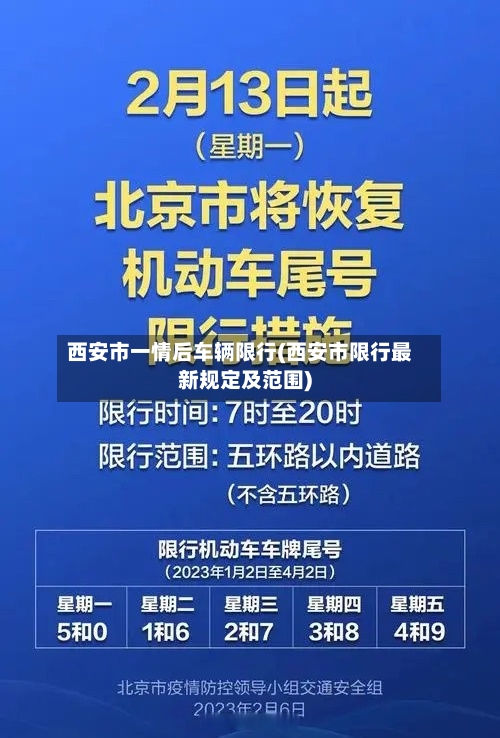 西安市一情后车辆限行(西安市限行最新规定及范围)