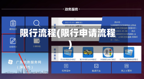 限行流程(限行申请流程)
