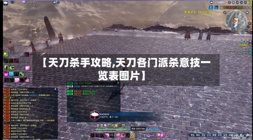 【天刀杀手攻略,天刀各门派杀意技一览表图片】