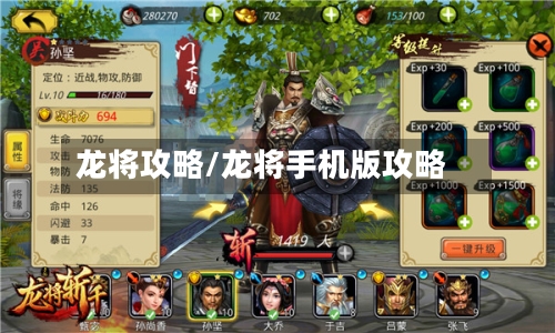 龙将攻略/龙将手机版攻略-第2张图片